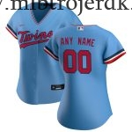 Kvinde Baseball MLB Minnesota Twins  Blue Alternate Custom Trøjer