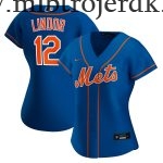 Kvinde New York Mets MLB Trøjer Francisco Lindor  Royal Alternate Player