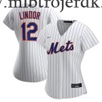 Kvinde New York Mets MLB Trøjer Francisco Lindor  Hvid Hjemme Player
