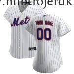 Kvinde New York Mets MLB Trøjer  Hvid Hjemme Custom