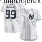Kvinde New York Yankees MLB Trøjer Aaron Judge Hvid Plus Size Player