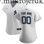 Kvinde Baseball MLB New York Yankees  Hvid Hjemme Custom Trøjer