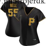 Kvinde Pittsburgh Pirates MLB Trøjer Josh Bell  Sort Alternate 2020 Player