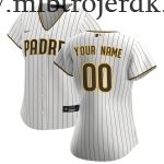 Kvinde Baseball MLB San Diego Padres  Hvid Hjemme Custom Trøjer