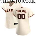 Kvinde Baseball MLB San Francisco Giants  Cream Hjemme Custom Trøjer