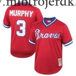 Børn Atlanta Braves MLB Trøjer Dale Murphy Mitchell & Ness Rød Cooperstown Collection Mesh Batting Practice