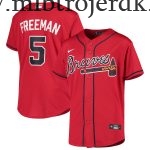 Børn Atlanta Braves MLB Trøjer Freddie Freeman  Rød Alternate Player