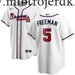 Børn Atlanta Braves MLB Trøjer Freddie Freeman  Hvid Hjemme Player