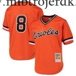 Børn Baltimore Orioles MLB Trøjer Cal Ripken Jr. Mitchell & Ness Orange Cooperstown Collection Mesh Batting Practice