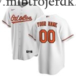 Børn Baseball MLB Baltimore Orioles  Hvid Hjemme Custom Trøjer