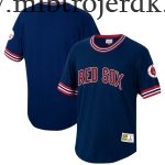 Børn Boston Red Sox MLB Trøjer Mitchell & Ness Navy Cooperstown Collection Wild Pitch