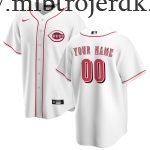 Børn Baseball MLB Cincinnati Reds  Hvid Hjemme Custom Trøjer