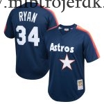 Børn Houston Astros Nolan Ryan Mitchell & Ness Navy Cooperstown Collection Mesh Batting Practice