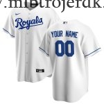 Børn Baseball MLB Kansas City Royals  Hvid Hjemme Custom Trøjer