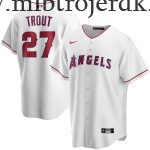 Børn Los Angeles Angels MLB Trøjer Mike Trout  Hvid Hjemme Player