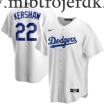 Børn Los Angeles Dodgers MLB Trøjer Clayton Kershaw  Hvid Hjemme Player