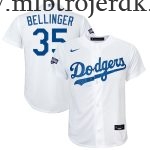 Børn Los Angeles Dodgers MLB Trøjer Cody Bellinger  Hvid 2020 World Series Champions Hjemme Player