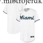 Børn Miami Marlins MLB Trøjer  Hvid Hjemme Team