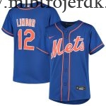 Børn New York Mets MLB Trøjer Francisco Lindor  Royal Alternate Player