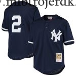 Børn New York Yankees MLB Trøjer Derek Jeter Mitchell & Ness Navy Cooperstown Collection Mesh Batting Practice