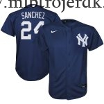 Børn New York Yankees MLB Trøjer Gary Sanchez  Navy Alternate Player