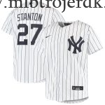 Børn New York Yankees MLB Trøjer Giancarlo Stanton  Hvid Hjemme Player
