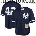 Børn New York Yankees MLB Trøjer Mariano Rivera Mitchell & Ness Navy Cooperstown Collection Mesh Batting Practice