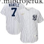 Børn New York Yankees MLB Trøjer Mickey Mantle  Hvid Hjemme Cooperstown Collection Player