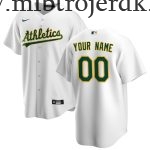 Børn Baseball MLB Oakland Athletics  Hvid Hjemme Custom Trøjer