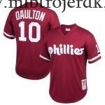 Børn Philadelphia Phillies MLB Trøjer Darren Daulton Mitchell & Ness Burgundy Cooperstown Collection Mesh Batting Practice