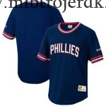 Børn Philadelphia Phillies MLB Trøjer Mitchell & Ness Navy Cooperstown Collection Wild Pitch