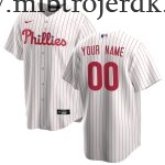 Børn Baseball MLB Philadelphia Phillies  Hvid Hjemme Custom Trøjer