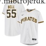 Børn Pittsburgh Pirates MLB Trøjer Josh Bell  Hvid Hjemme Player