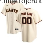 Børn Baseball MLB San Francisco Giants  Cream Hjemme Custom Trøjer