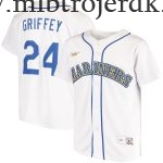 Børn Seattle Mariners MLB Trøjer Ken Griffey Jr.  Hvid Hjemme Cooperstown Collection Player