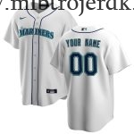 Børn Baseball MLB Seattle Mariners  Hvid Hjemme Custom Trøjer