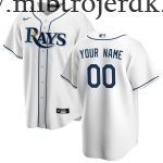 Børn Baseball MLB Tampa Bay Rays  Hvid Hjemme Custom Trøjer