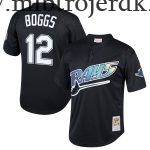 Børn Tampa Bay Rays MLB Trøjer Wade Boggs Mitchell & Ness Sort Cooperstown Collection Mesh Batting Practice