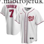 Børn Washington Nationals MLB Trøjer Trea Turner  Hvid Hjemme Player