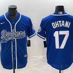 Mænd Los Angeles Dodgers Trøjer Shohei Ohtani 17 Blå Player Joint Edition